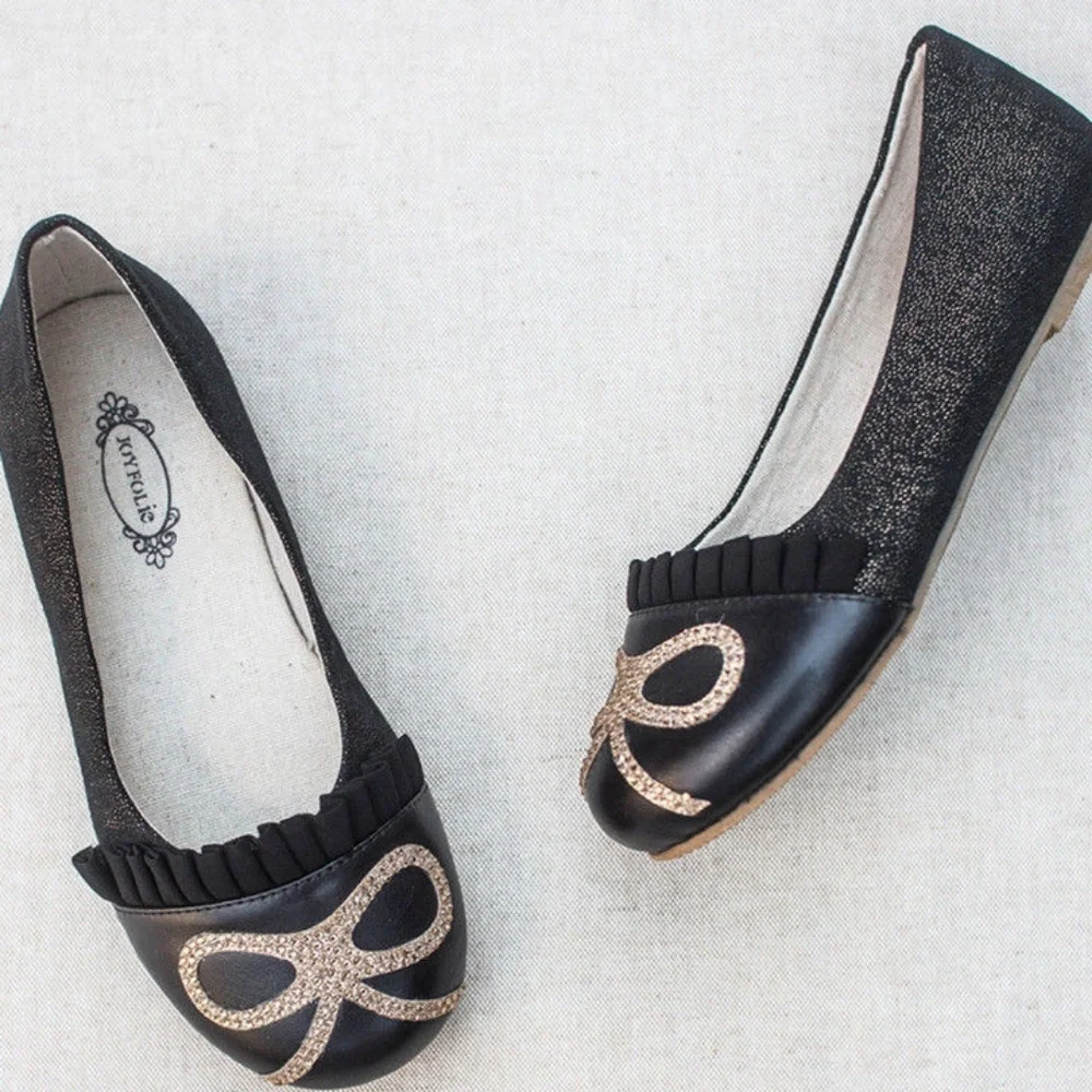 NEW  12 Joyfolie Black & Gold Girls Pippa shoes